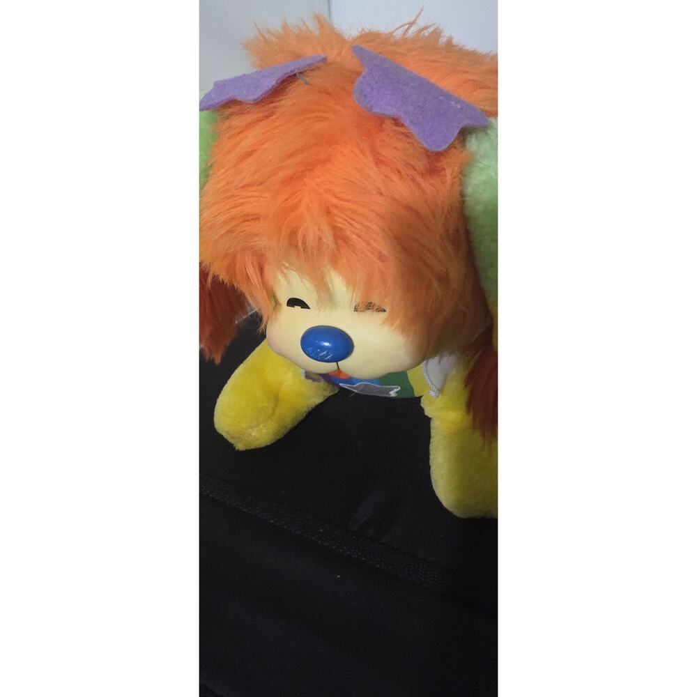 Vintage 1983 Puppy Brite Rainbow Brite Plush Dog 12" Mattel Stuffed Animal Z1 - Picture 2 of 6